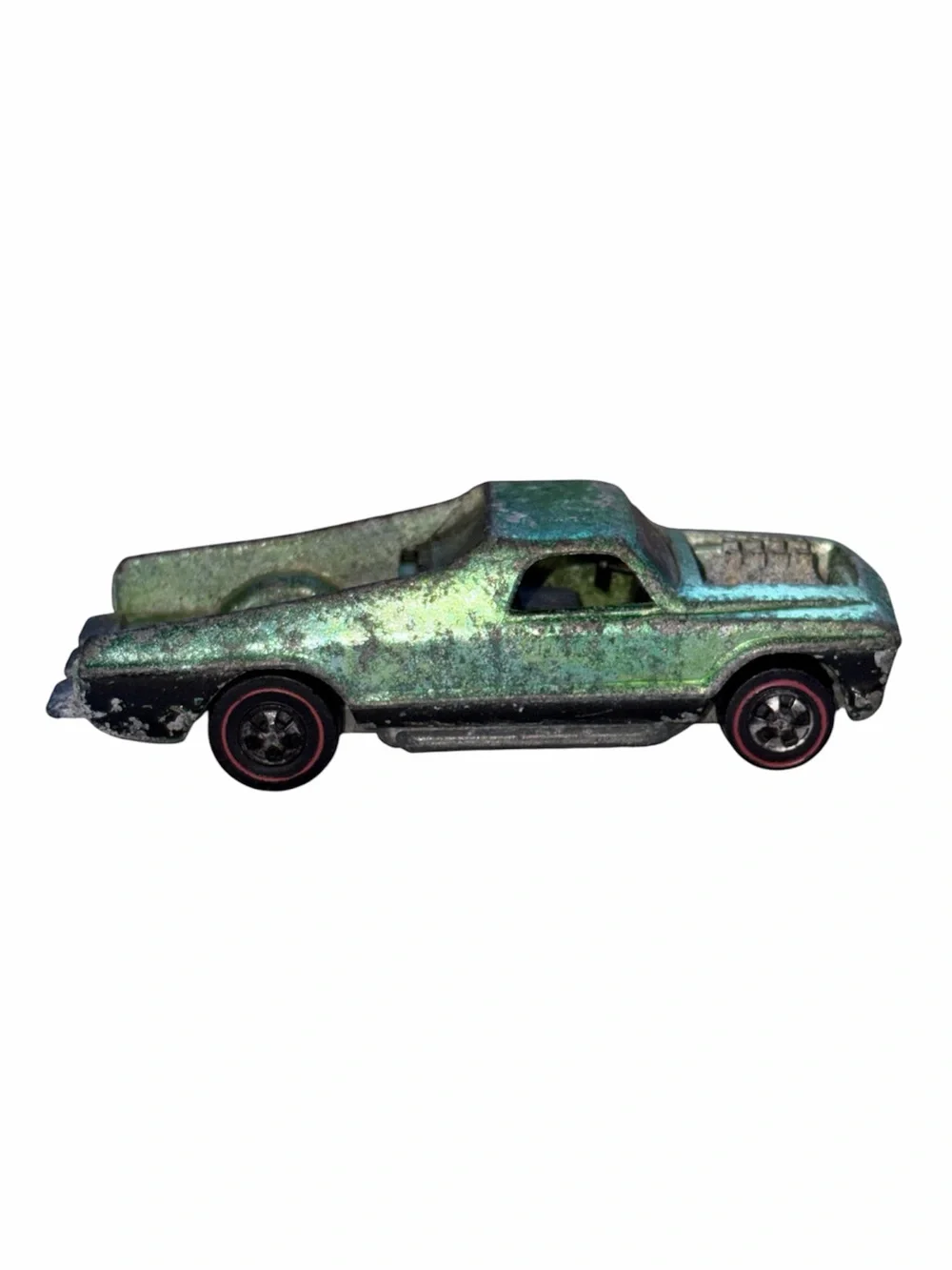 1969 Hot Wheels Redline SEASIDER US Lime Antifreeze No Boat
